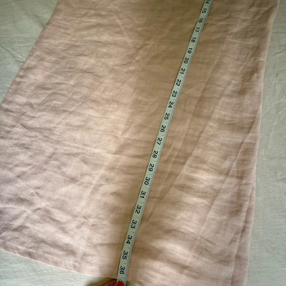 Linen dress from Meetra Linen (Etsy shop) size M coastal cottage vacation summer - Picture 9 of 10